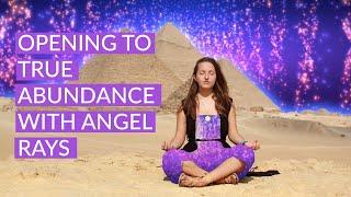 Opening to Abundance with Blue Violet Angel Rays