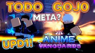 ANIME VANGUARDS UPD 1! NEW META GOJO & TODU SHOWCASE! NEW CODES + NEW ADDITIONS In Anime Vanguards