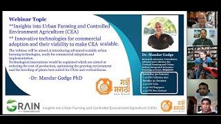 Insights into Urban Farming and Controlled Environment Agriculture (CEA): Dr. Mandar Godge PhD