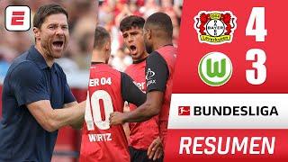 BAYER LEVERKUSEN ganó a lo XABI al WOLFSBURG: en el último suspiro con gol de Boniface | Bundesliga