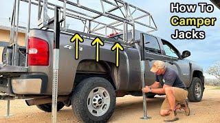 DIY Truck Camper Build - Camper Jacks  -  Pt 2