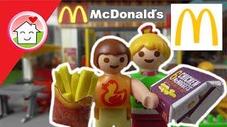 Playmobil Film deutsch Bei McDonalds - McDrive - Kinderfilme von Familie Hauser