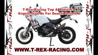 T-Rex Racing Top And Bottom Engine Guards For Ducati Desert X