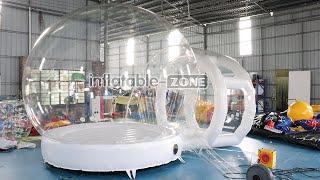 4x3m / 13x10ft Bounce Bubble House with Bottom Inflatable Balloon Bubble House Igloo Clear Tent