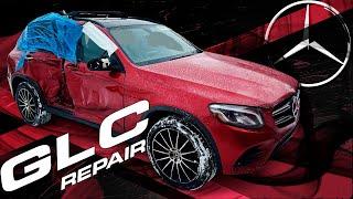 Mercedes GLC. The right side repair. Ремонт правой стороны.