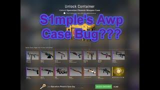 S1mple's Awp ??? Operation Phoenix Case Bug CS:GO?