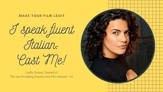 Cast Luelle speaks fluent Italian - No accent