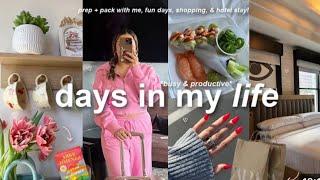 VLOG! busy days in my life, prep + pack shopping haul, peaceful moments & my jewelry collection