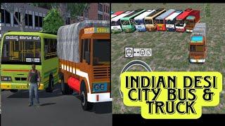 Indian Desi City Bus and Truck Gameplay - How to Get Bus and Trucks In game #princz8050 #gaming