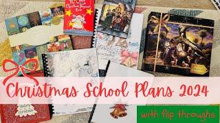 Homeschool Christmas School Plans 2024 with Flip Throughs