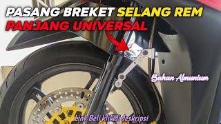 Pasang Breket Selang Rem Panjang Keren Banget di beat fi