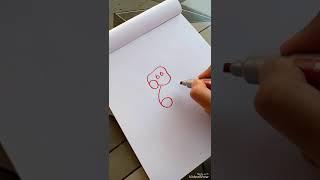 Easy to draw a cute puppy by numbers| not perfect but still shared with you| #shorts #drawing #art.