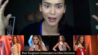 [ENG SUB] Pia Wurtzbach shares her toughest contenders and best friends during Miss Universe