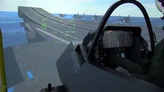 Pilot's eye view of F-35B Lightning from HMS Queen Elizabeth