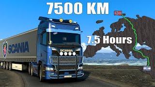 ETS2 Longest Delivery (Longyearbyen to Eilat) Norway to Israel | Euro Truck Simulator 2