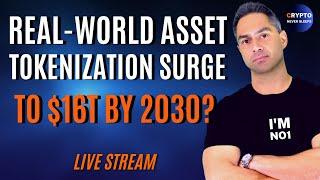 Real-World Asset Tokenization Surge to $16T by 2030?? | Crypto News | Bitcoin News  Live