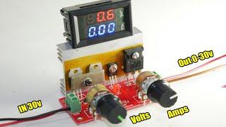 Powerful 0-30v 0-10A Bench Power Supply Circuit