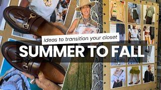 THE FALL SHIFT/FROM SUMMER TO FALL 'HOW TO TRANSITION YOUR OUTFITS FOR FALL'