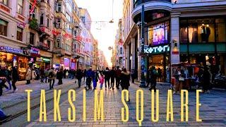 Istanbul Downtown Relax Evening Walk 2024 |TAKSIM SQUARE | TURKEY