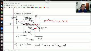 Example problem using tabulated Txy data (Chapter 8, Problem 1)
