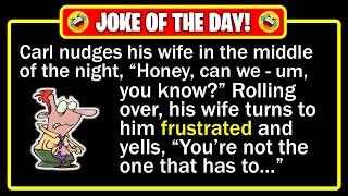  BEST JOKE OF THE DAY! - Carl wakes up and nudges his wife... | Funny Daily Jokes