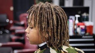 *MUST SEE* TRANSFORMATION BARBER TUTORIAL: MID FADE DREADS ON TOP