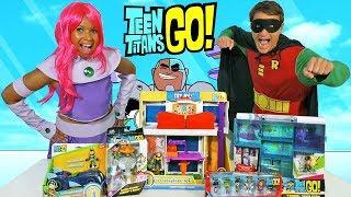 Teen Titans Go Toy Challenge - Starfire Vs Robin !  || Toy Review || Konas2002