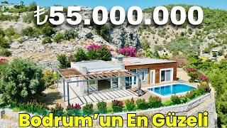 ‼️Kaporası Alındı‼️Bodrum’un En Güzel Villası Adalar Manzaralı Muhteşem Konum Harika Ev E-801