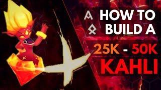 HOW TO BUILD A 25K - 50K KAHLI(Fire High elemental) Fatal and/or Rage Runes [Summoners War]