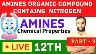 Organic Compounds Containing Nitrogen | Amines | Chemical  Properties | chemical properties of amine