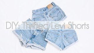 DIY: High Waisted Shorts (Thrifted Levi's)