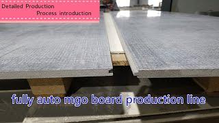 mgo board making machine, magnesium oxide board production line, mgo board machine process