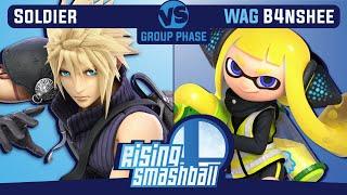 Rising Smashball #1 - Soldier (Cloud) vs. WAG | B4nshee (Inkling)