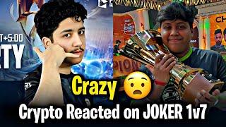 Crypto Reacted on Joker 1v7  • Crazy One TXJOKER 