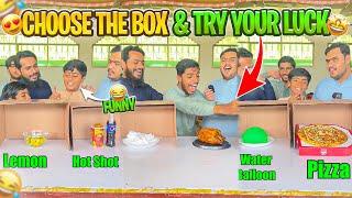 Choose the right one box funny family game challenge