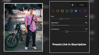 Lightroom black and blue photo editing tutorial in 9 Seconds |Free presets download