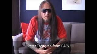 PAIN- Peter Tägtgren's greetings to all Rock Rebel Magazine readers