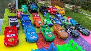 Disney Pixar Cars Lightning Mcqueen, Dinoco, Mater, Hudson, Axlerod, Finn, Frank, Guido, Mack, Shu