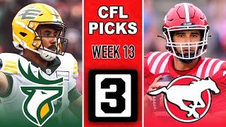 ELKS vs. STAMPEDERS CFL Picks and Predictions (Week 13) | CFL Free Picks Today