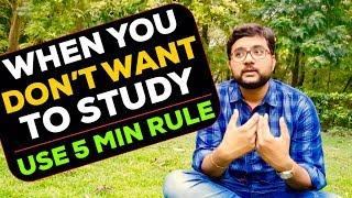 How to Study Long Hours with Full Concentration | The 5 MINUTE RULE to Train Your Brain