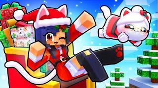 Playing as a SANTA KITTEN in Minecraft!