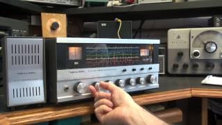 Realistic DX160 Shortwave Ham Band AM CW SSB Receiver Demo
