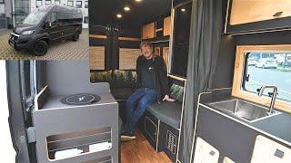 STEALTH WOHNMOBIL NUR 5,4m|DUSCHE|RUNDSITZGRUPPE|LÄNGSBETTEN| DEUTSCHER (58) baut GEILSTES der Welt!