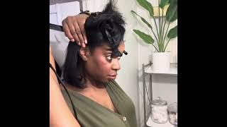 Part 3 straightening my hair after Wavytalk heated brush