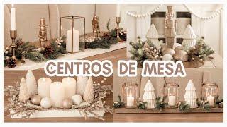 CENTROS DE MESA NAVIDEÑOS SIN GASTAR MUCHO DINERO IDEAS DECORACION ELEGANTE Y ECONÓMICA Christmas.