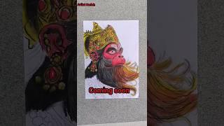 Jai shree ram Hanumanji Drawing Oil pastels #hanumandrawing #drawing #Short