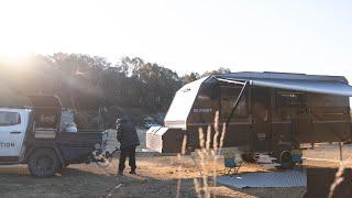 PICKING UP OUR SUNSET OFF ROAD CARAVAN NZ