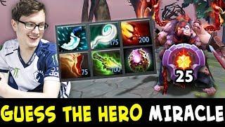 Guess the hero — MIRACLE vs 25 LEVEL Pudge spammer