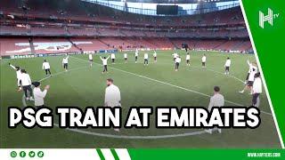 UCL nights at the EMIRATES! PSG stars train ahead of Arsenal clash