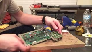 Original NES power module removal for capacitor replacement